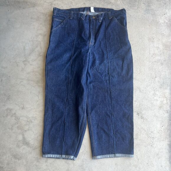 VTG Ben Davis Jeans Men's 44 Baggy Loose Skater Gorilla Cut y2k 90s Front Seam - Picture 1 of 3